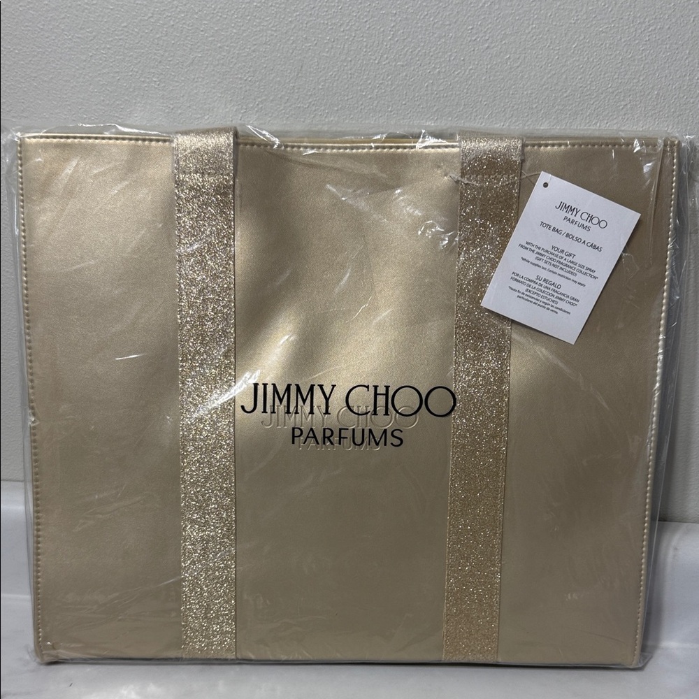 Jimmy Choo Shimmering Gold Parfums Tote